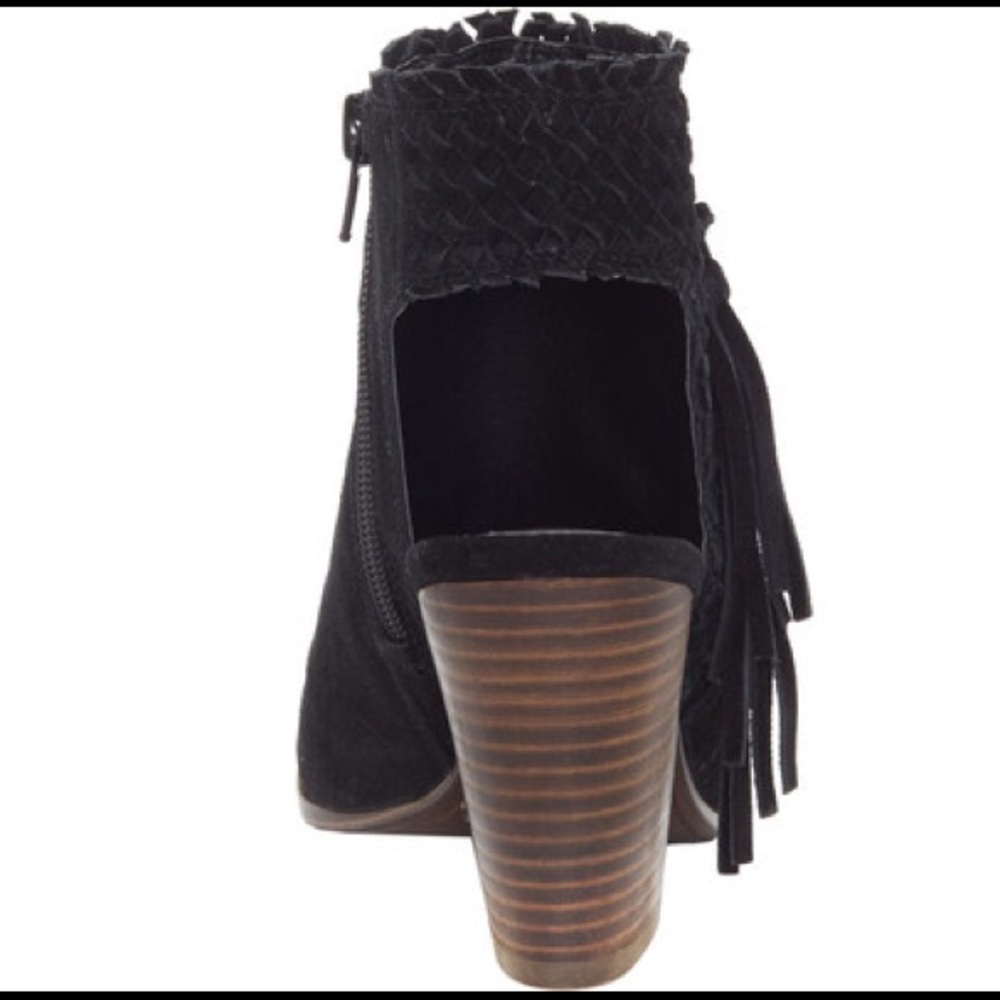 ❤️Lucky Brand ❤️Black suede open toe size 11 shoes - Picture 4 of 5